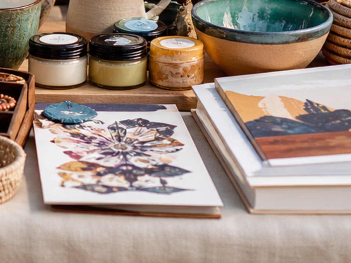 Cocoa Shea Hand Balm styled on a warm Souk market table