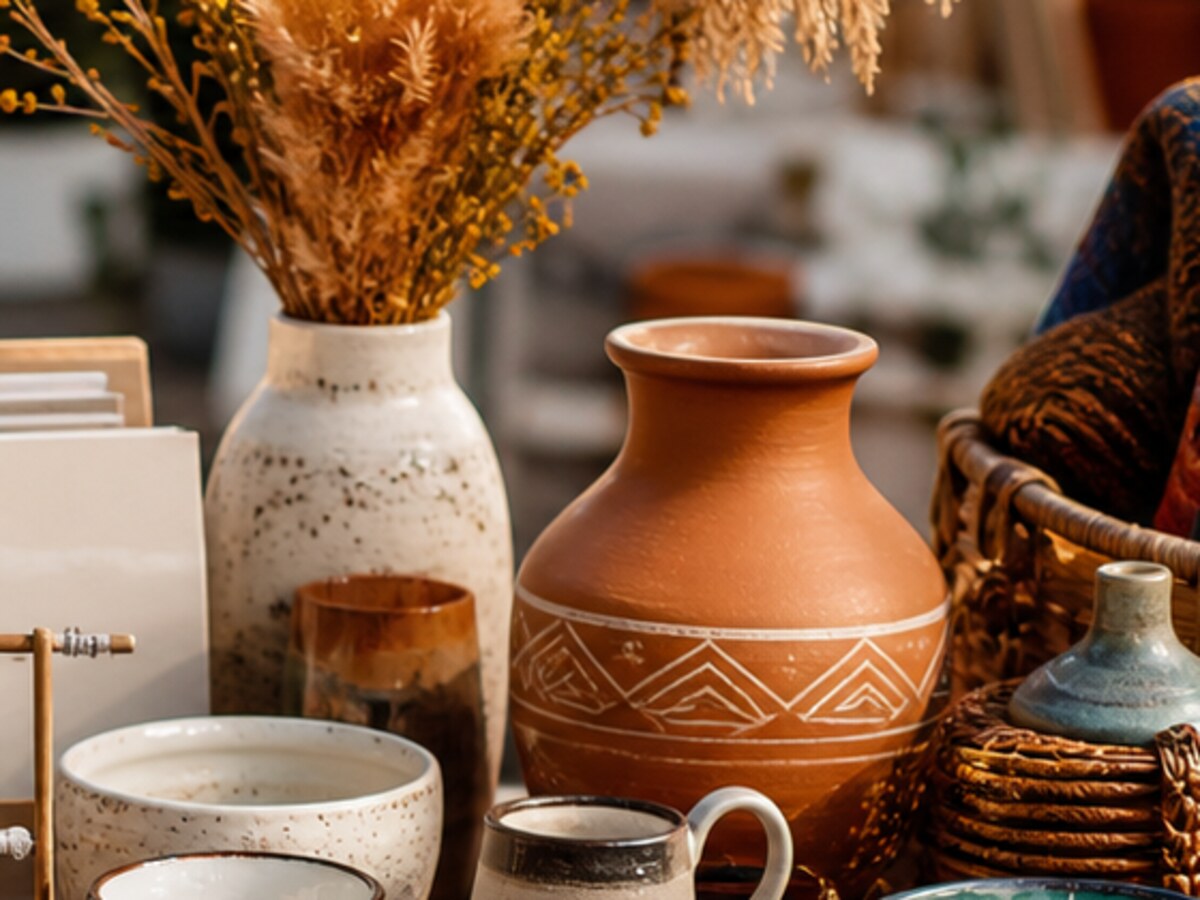 Hand-Building Clay Workshop styled on a warm Souk market table